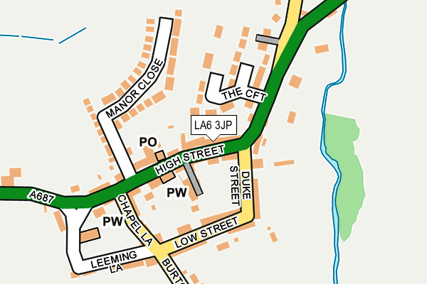 LA6 3JP map - OS OpenMap – Local (Ordnance Survey)