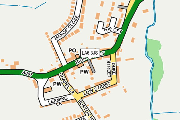 LA6 3JS map - OS OpenMap – Local (Ordnance Survey)