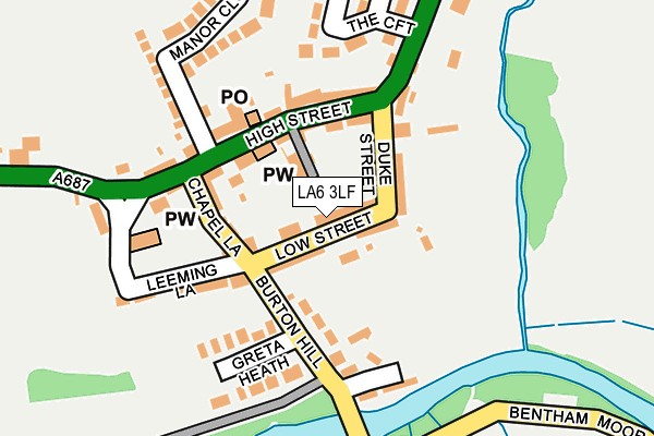 LA6 3LF map - OS OpenMap – Local (Ordnance Survey)