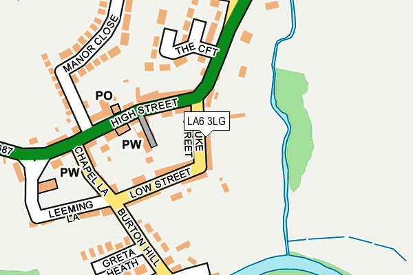 LA6 3LG map - OS OpenMap – Local (Ordnance Survey)