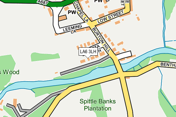 LA6 3LH map - OS OpenMap – Local (Ordnance Survey)