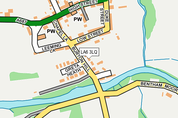 LA6 3LQ map - OS OpenMap – Local (Ordnance Survey)