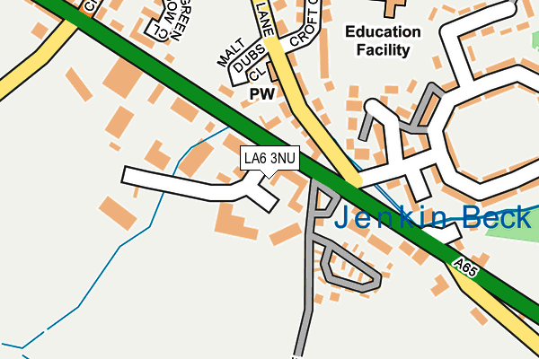 LA6 3NU map - OS OpenMap – Local (Ordnance Survey)