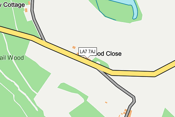 LA7 7AJ map - OS OpenMap – Local (Ordnance Survey)