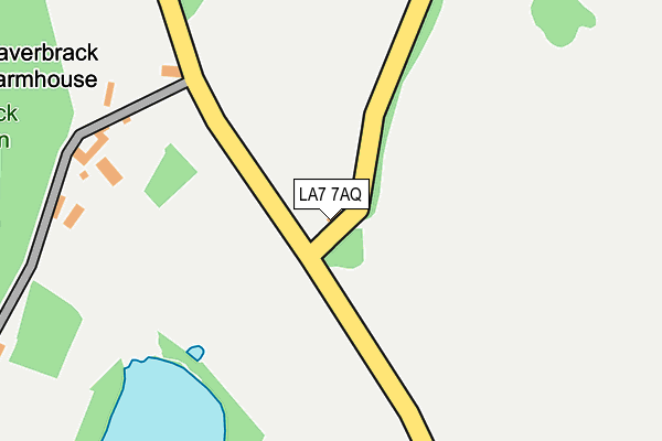 LA7 7AQ map - OS OpenMap – Local (Ordnance Survey)
