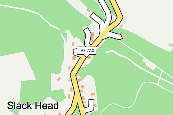 LA7 7AX map - OS OpenMap – Local (Ordnance Survey)