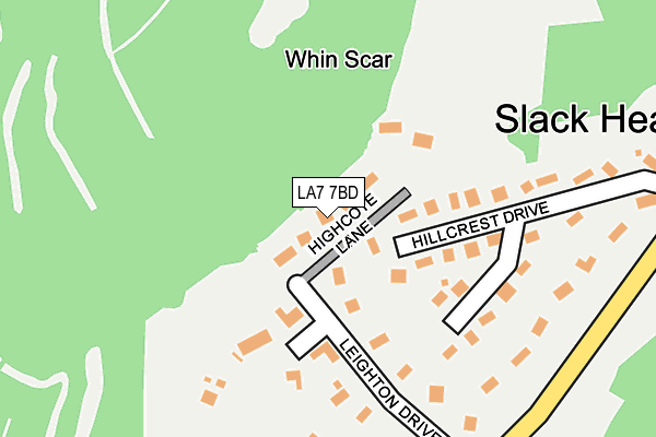 LA7 7BD map - OS OpenMap – Local (Ordnance Survey)