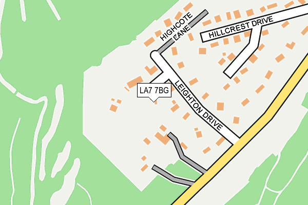 LA7 7BG map - OS OpenMap – Local (Ordnance Survey)