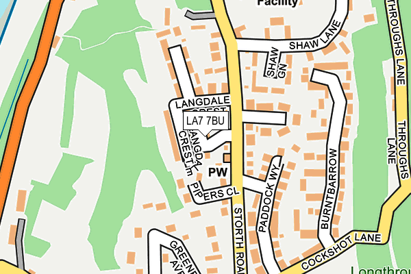 LA7 7BU map - OS OpenMap – Local (Ordnance Survey)