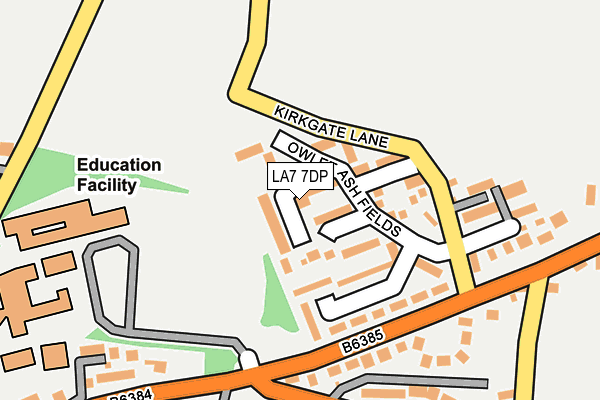 LA7 7DP map - OS OpenMap – Local (Ordnance Survey)