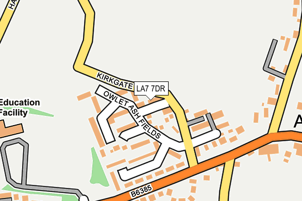 LA7 7DR map - OS OpenMap – Local (Ordnance Survey)