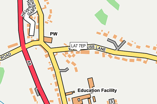 LA7 7EP map - OS OpenMap – Local (Ordnance Survey)