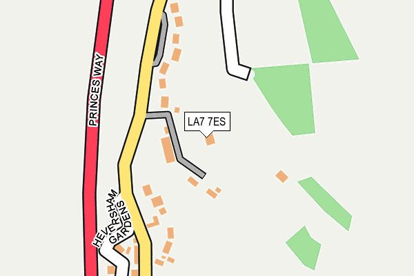 LA7 7ES map - OS OpenMap – Local (Ordnance Survey)