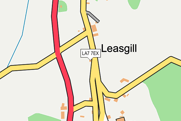 LA7 7EX map - OS OpenMap – Local (Ordnance Survey)