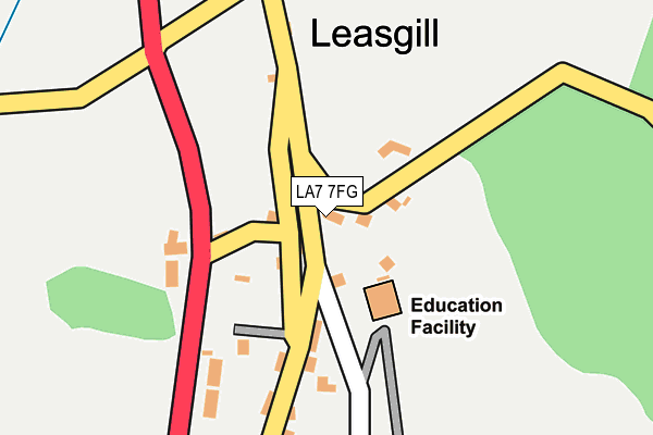 LA7 7FG map - OS OpenMap – Local (Ordnance Survey)