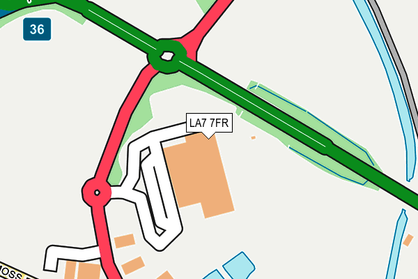LA7 7FR map - OS OpenMap – Local (Ordnance Survey)