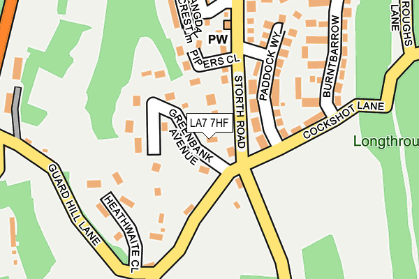 LA7 7HF map - OS OpenMap – Local (Ordnance Survey)