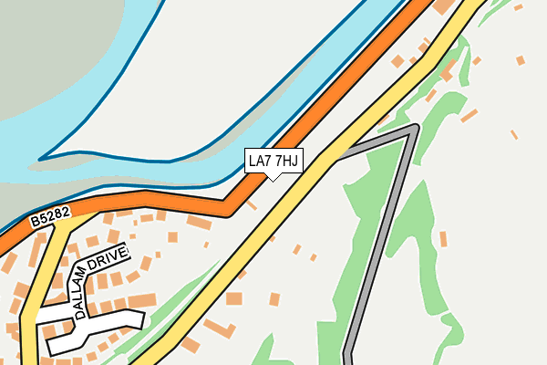 LA7 7HJ map - OS OpenMap – Local (Ordnance Survey)