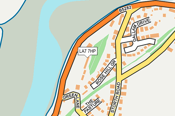 LA7 7HP map - OS OpenMap – Local (Ordnance Survey)