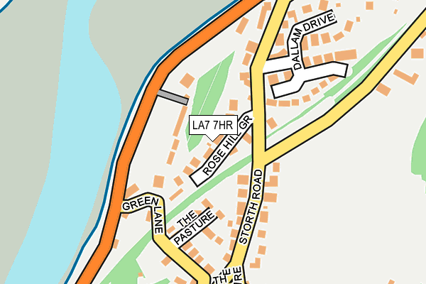 LA7 7HR map - OS OpenMap – Local (Ordnance Survey)