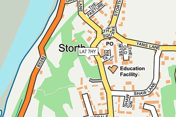 LA7 7HY map - OS OpenMap – Local (Ordnance Survey)