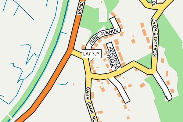 LA7 7JY map - OS OpenMap – Local (Ordnance Survey)