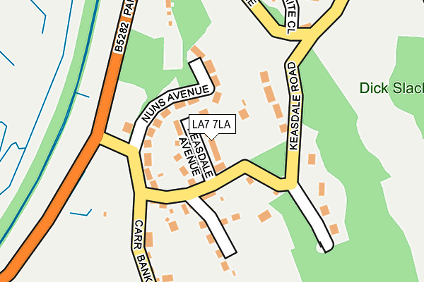 LA7 7LA map - OS OpenMap – Local (Ordnance Survey)