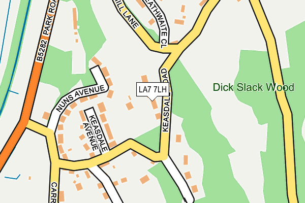 LA7 7LH map - OS OpenMap – Local (Ordnance Survey)