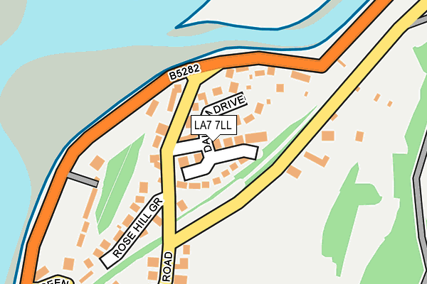 LA7 7LL map - OS OpenMap – Local (Ordnance Survey)