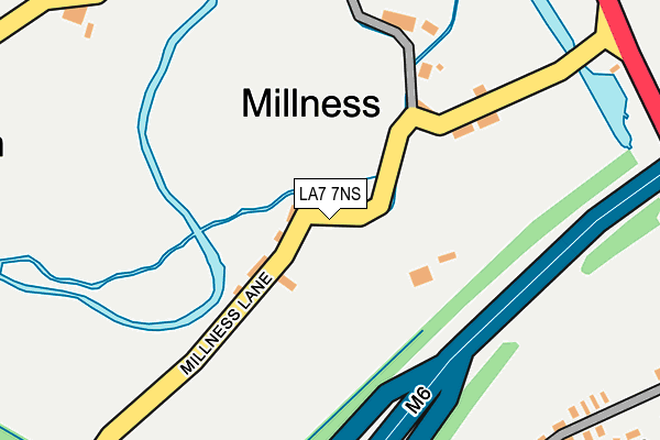 LA7 7NS map - OS OpenMap – Local (Ordnance Survey)