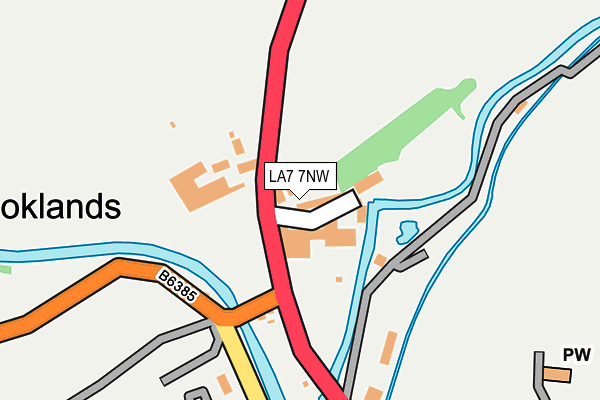 LA7 7NW map - OS OpenMap – Local (Ordnance Survey)