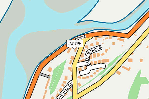 LA7 7PH map - OS OpenMap – Local (Ordnance Survey)