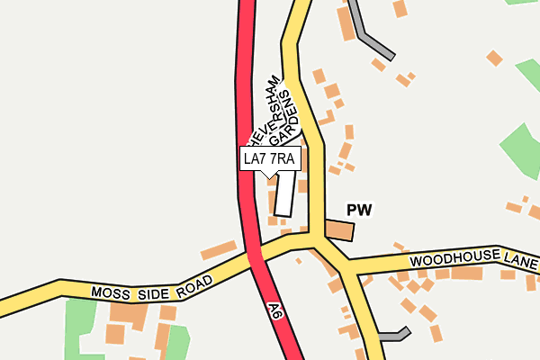 LA7 7RA map - OS OpenMap – Local (Ordnance Survey)
