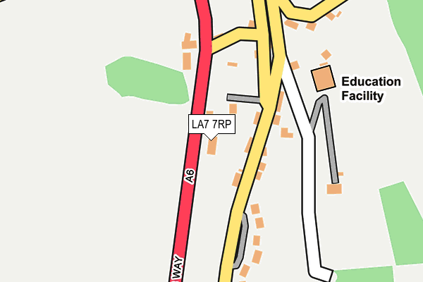 LA7 7RP map - OS OpenMap – Local (Ordnance Survey)