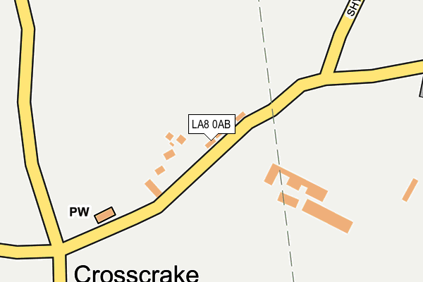 LA8 0AB map - OS OpenMap – Local (Ordnance Survey)