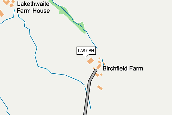 LA8 0BH map - OS OpenMap – Local (Ordnance Survey)