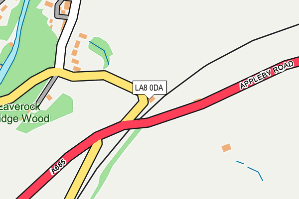 LA8 0DA map - OS OpenMap – Local (Ordnance Survey)