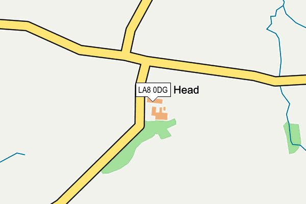 LA8 0DG map - OS OpenMap – Local (Ordnance Survey)