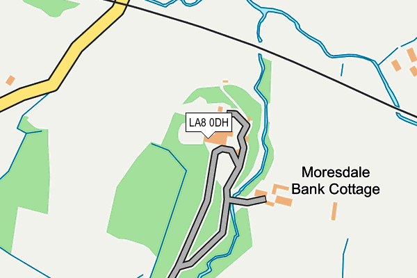 LA8 0DH map - OS OpenMap – Local (Ordnance Survey)