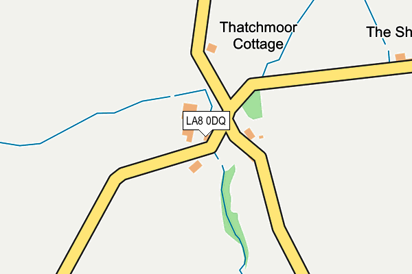 LA8 0DQ map - OS OpenMap – Local (Ordnance Survey)