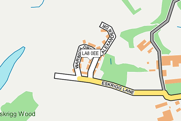 LA8 0EE map - OS OpenMap – Local (Ordnance Survey)