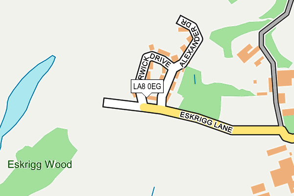LA8 0EG map - OS OpenMap – Local (Ordnance Survey)