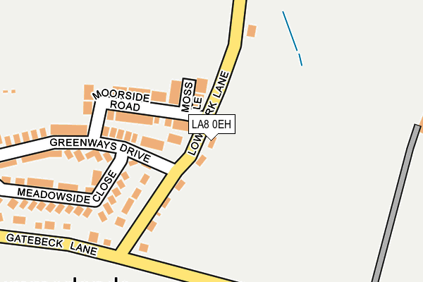 LA8 0EH map - OS OpenMap – Local (Ordnance Survey)