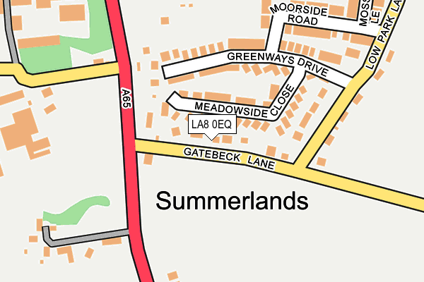 LA8 0EQ map - OS OpenMap – Local (Ordnance Survey)