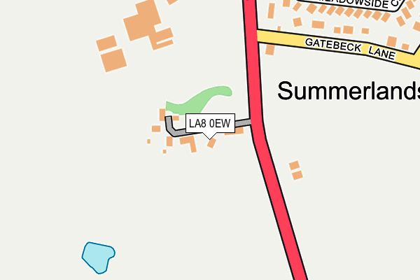 LA8 0EW map - OS OpenMap – Local (Ordnance Survey)