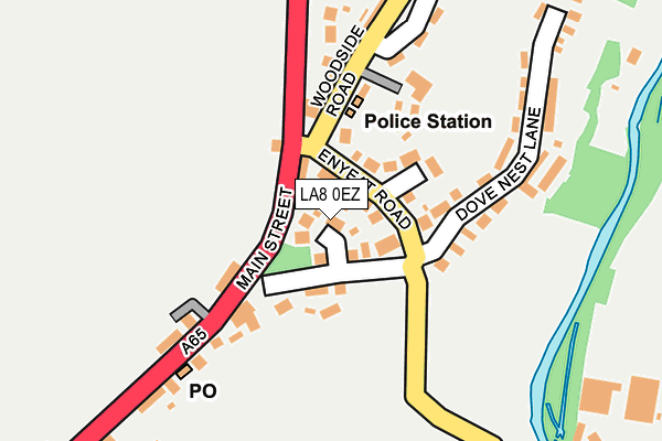 LA8 0EZ map - OS OpenMap – Local (Ordnance Survey)