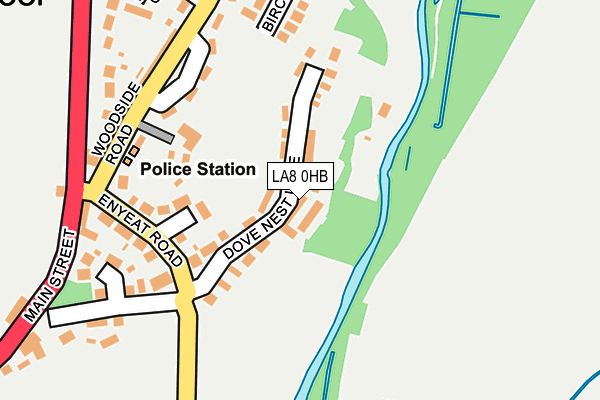 LA8 0HB map - OS OpenMap – Local (Ordnance Survey)