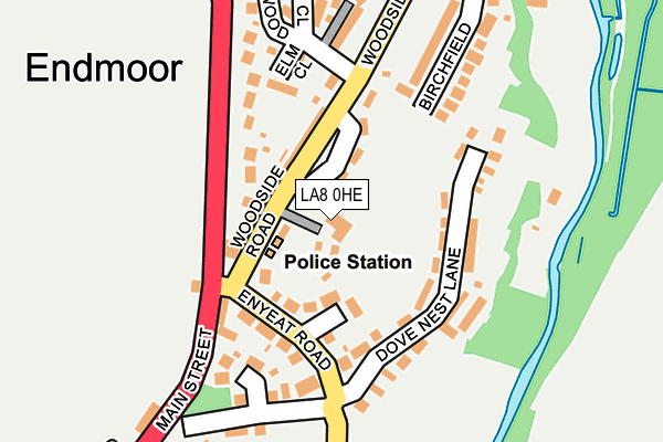 LA8 0HE map - OS OpenMap – Local (Ordnance Survey)