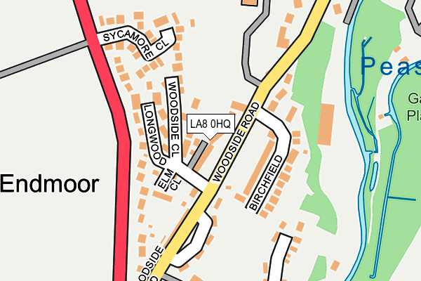 LA8 0HQ map - OS OpenMap – Local (Ordnance Survey)