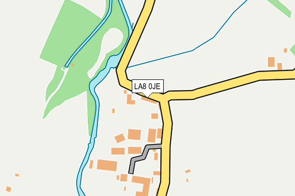 LA8 0JE map - OS OpenMap – Local (Ordnance Survey)
